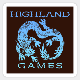 Scottish Highland Games With Dragon Magnet